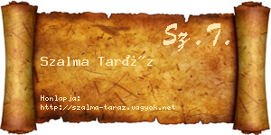 Szalma Taráz névjegykártya